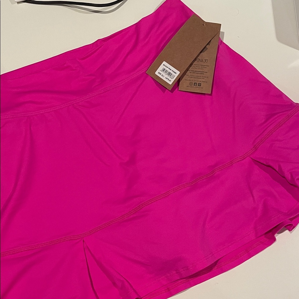 Dona Jo Vibrant Pink Women's tennis Skirt